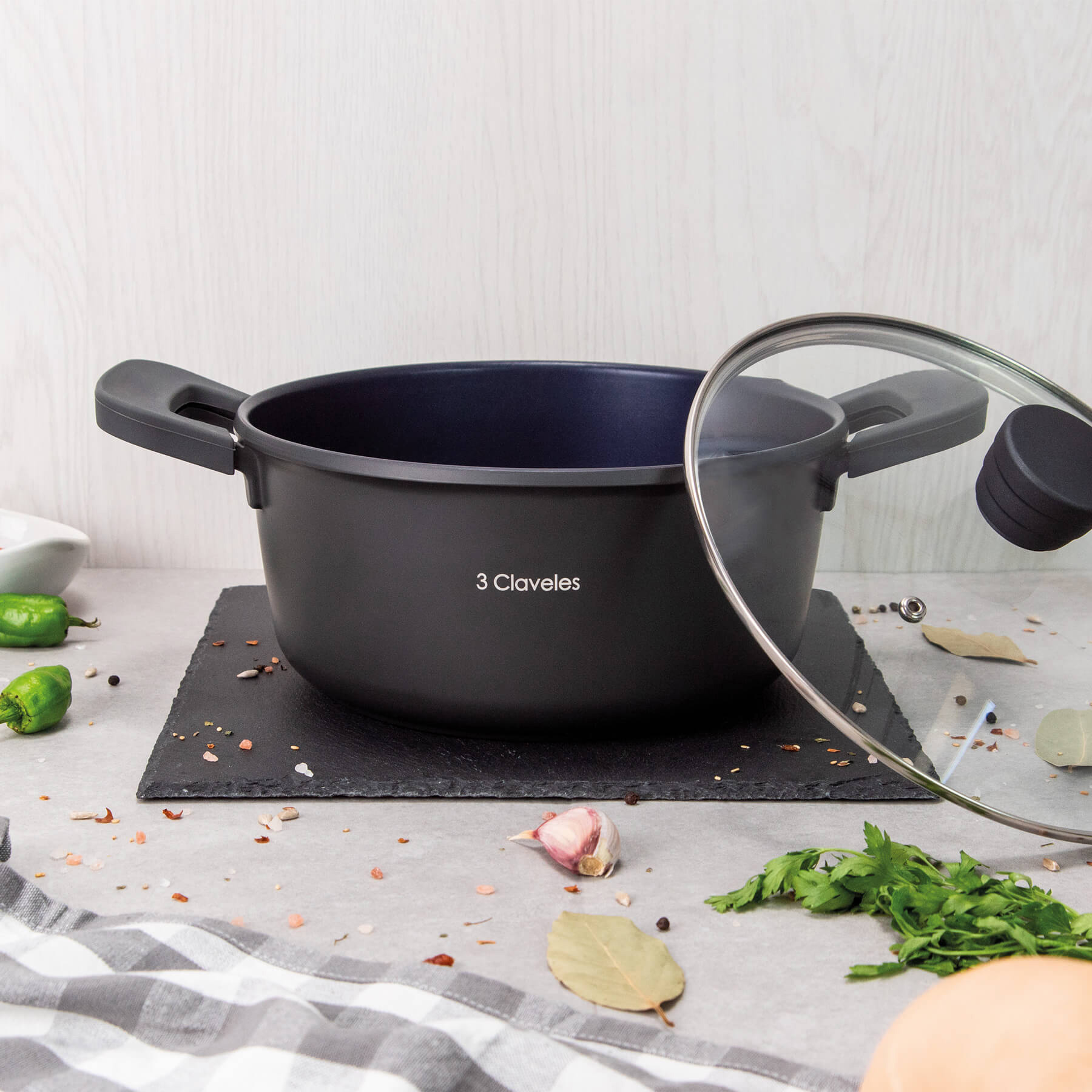 cacerola dark 24 3 claveles
